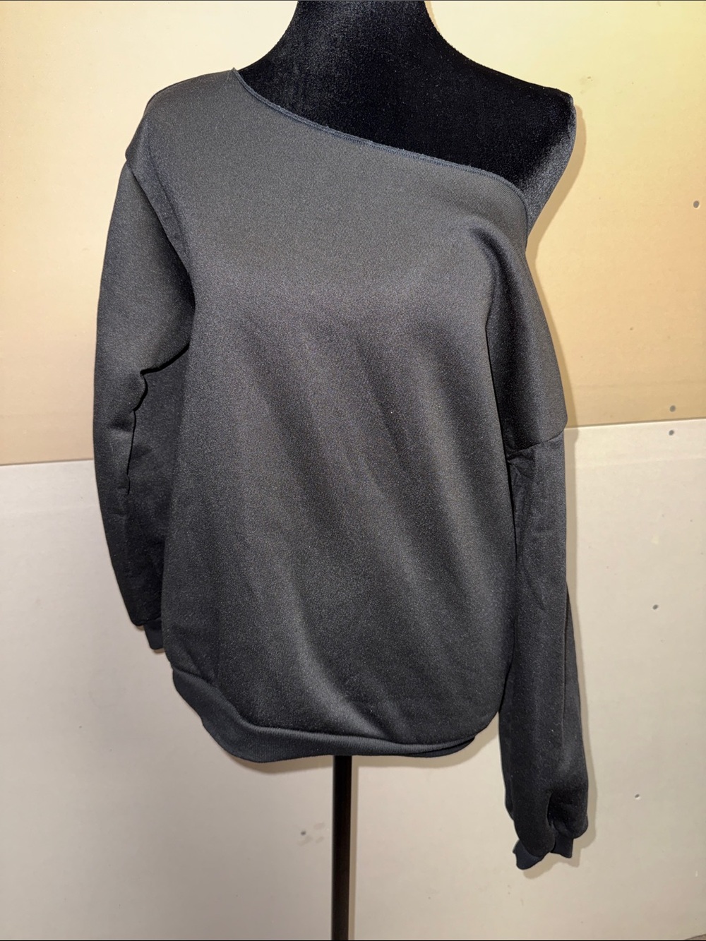 NWOT Soft and Cute Black Off Shoulder Sweater for Teen Girl